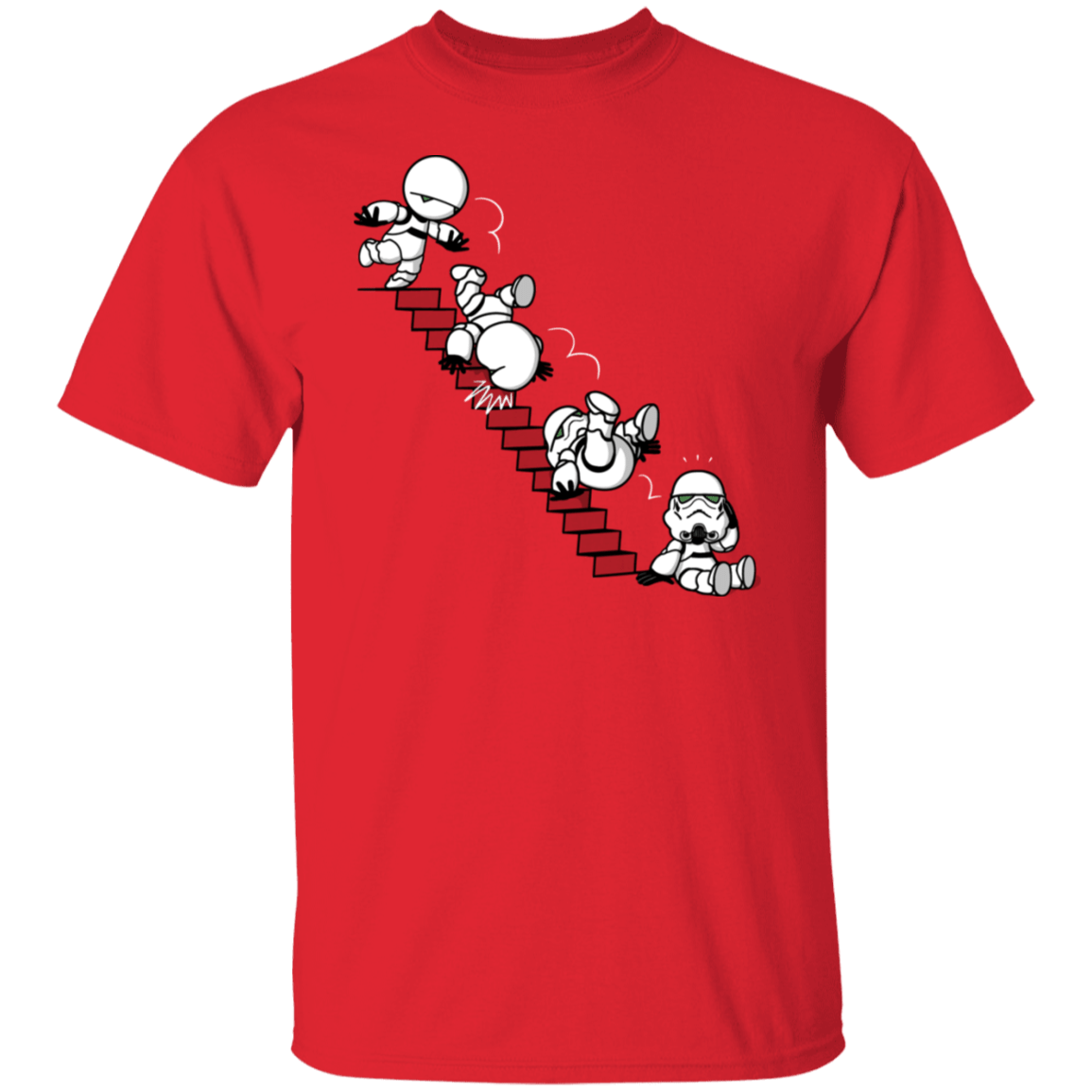 T-Shirts Red / S Stairs Trooper T-Shirt