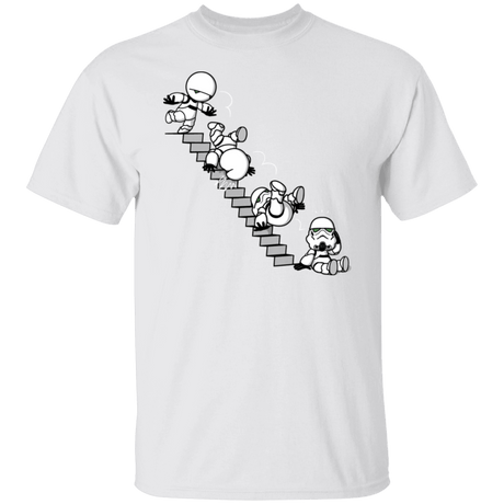 T-Shirts White / S Stairs Trooper T-Shirt