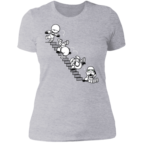 T-Shirts Heather Grey / S Stairs Trooper Women's Premium T-Shirt