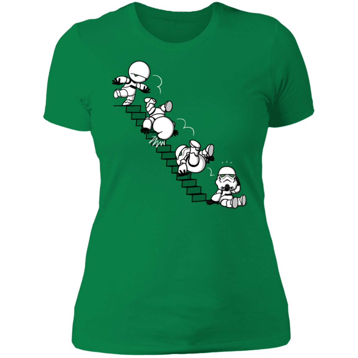 T-Shirts Kelly Green / S Stairs Trooper Women's Premium T-Shirt
