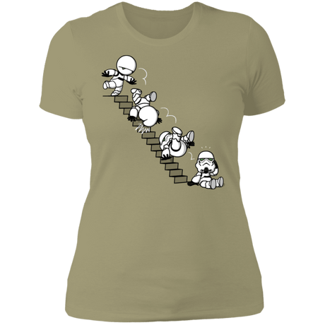 T-Shirts Light Olive / S Stairs Trooper Women's Premium T-Shirt
