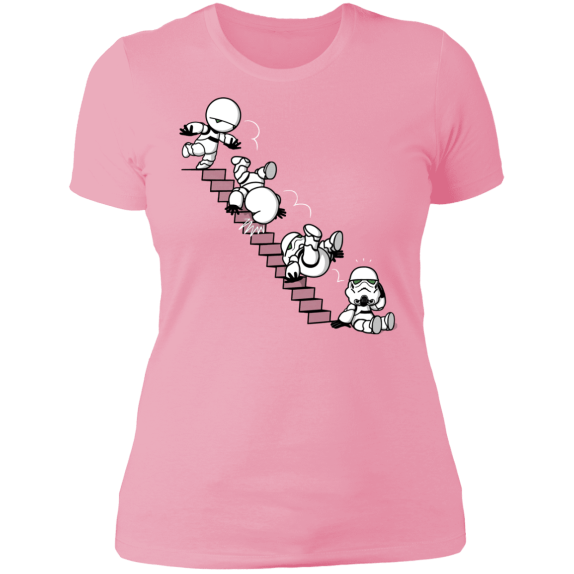 T-Shirts Light Pink / S Stairs Trooper Women's Premium T-Shirt