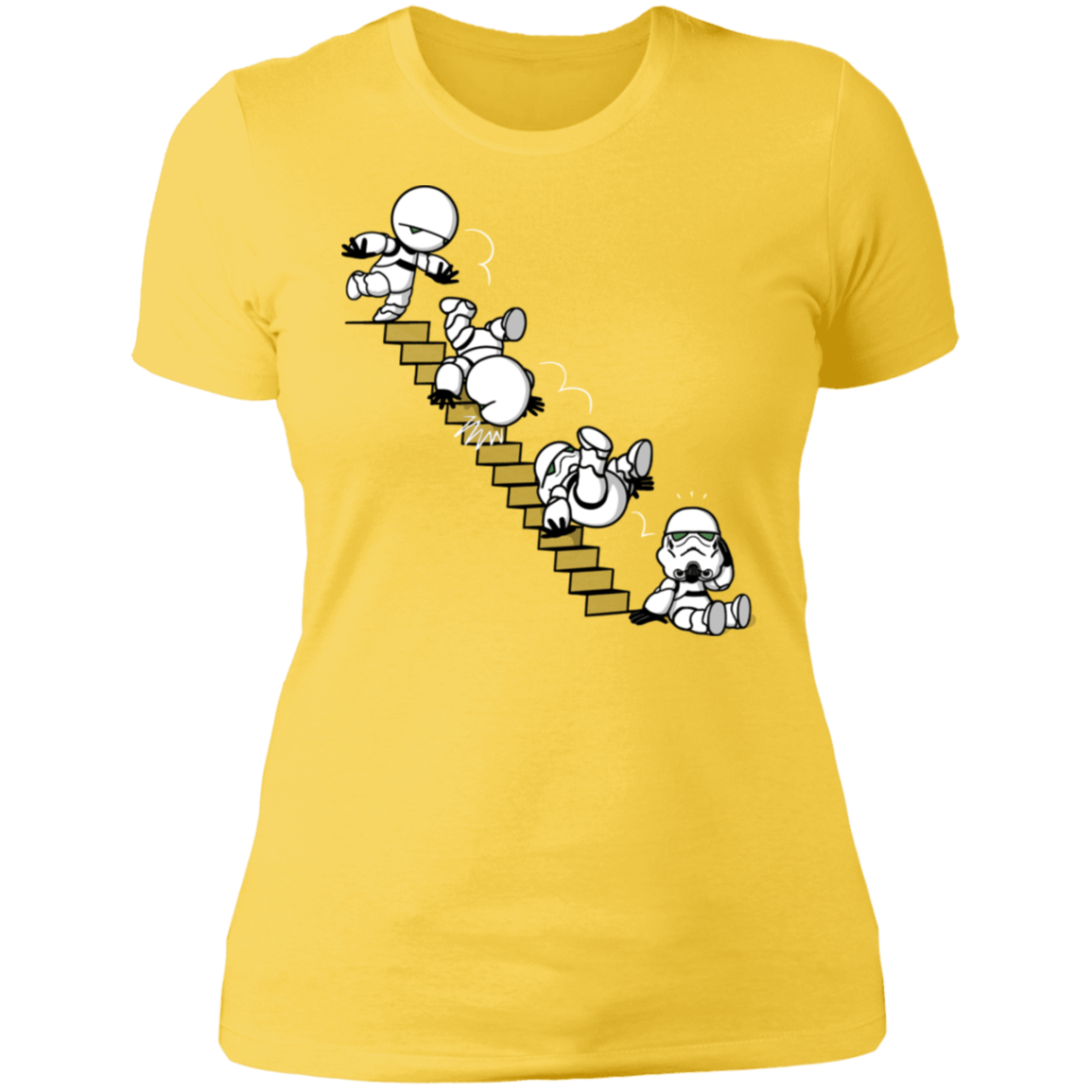 T-Shirts Vibrant Yellow / S Stairs Trooper Women's Premium T-Shirt