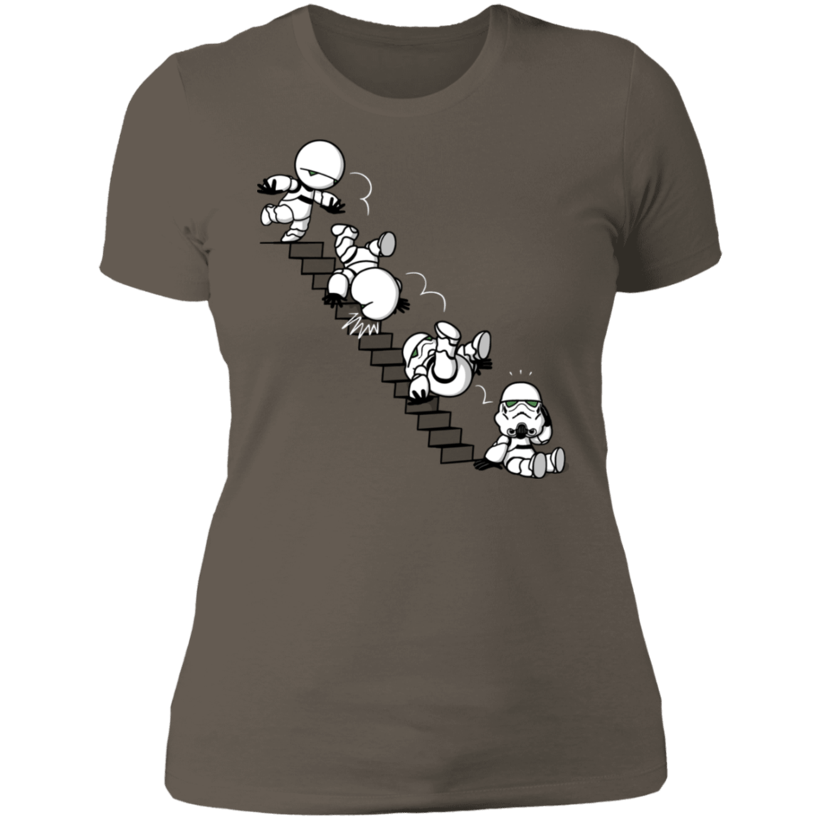 T-Shirts Warm Grey / S Stairs Trooper Women's Premium T-Shirt