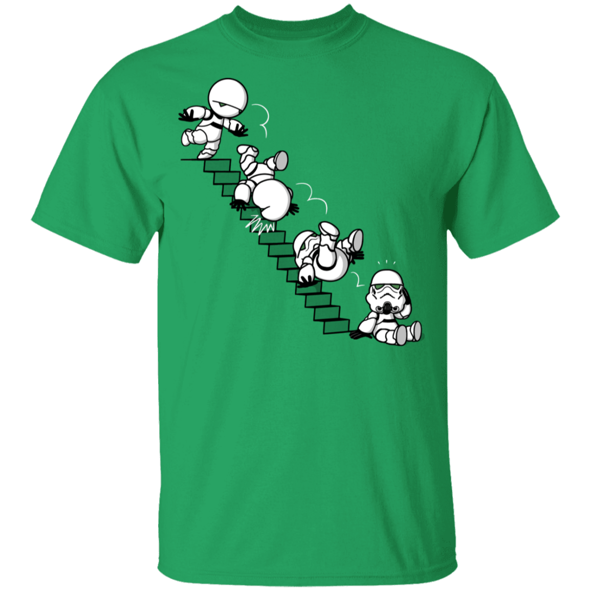 T-Shirts Irish Green / YXS Stairs Trooper Youth T-Shirt