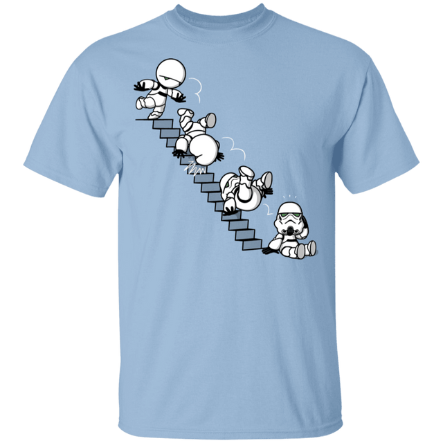 T-Shirts Light Blue / YXS Stairs Trooper Youth T-Shirt