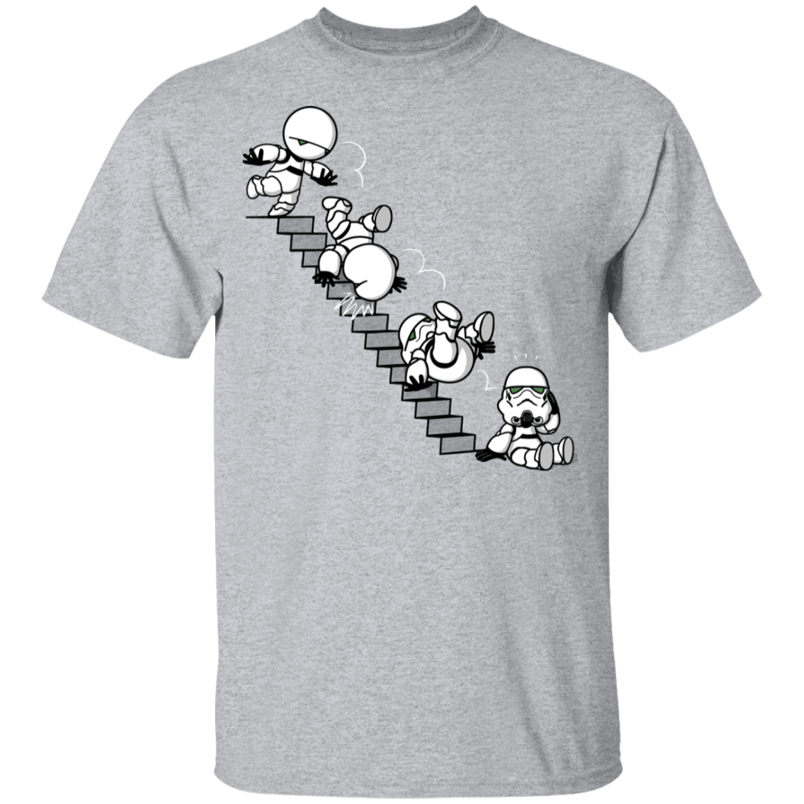 T-Shirts Sport Grey / YXS Stairs Trooper Youth T-Shirt