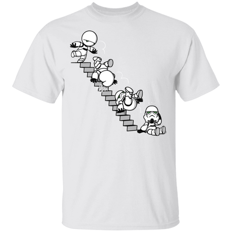 T-Shirts White / YXS Stairs Trooper Youth T-Shirt