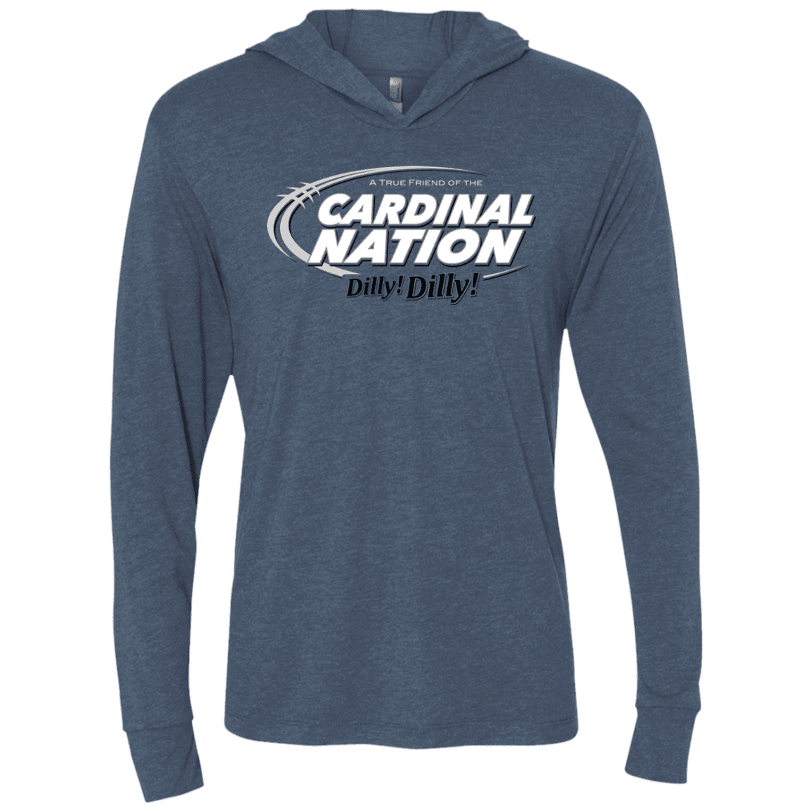 T-Shirts Indigo / X-Small Stanford Dilly Dilly Triblend Long Sleeve Hoodie Tee