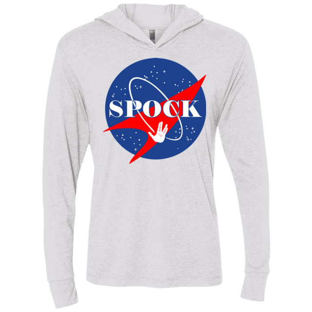 T-Shirts Heather White / X-Small Star captain Triblend Long Sleeve Hoodie Tee