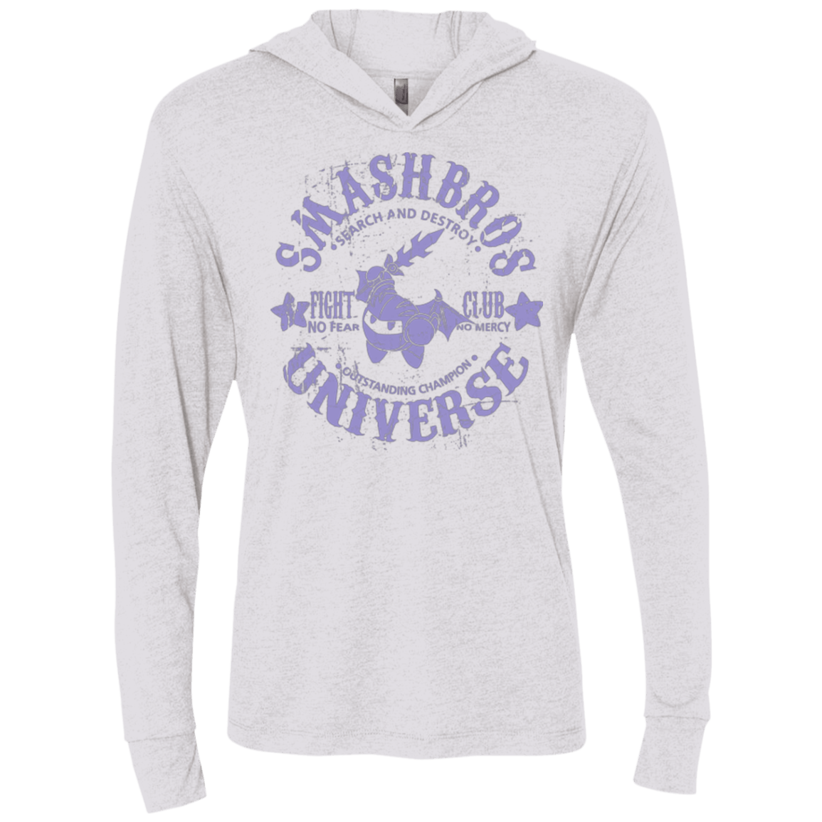 T-Shirts Heather White / X-Small STAR CHAMPION 2 Triblend Long Sleeve Hoodie Tee