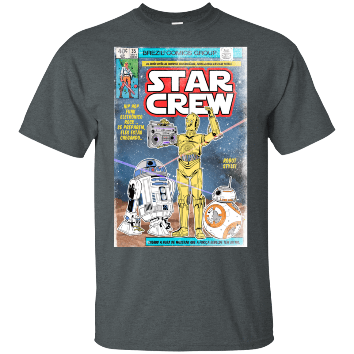 T-Shirts Dark Heather / S Star Crew T-Shirt