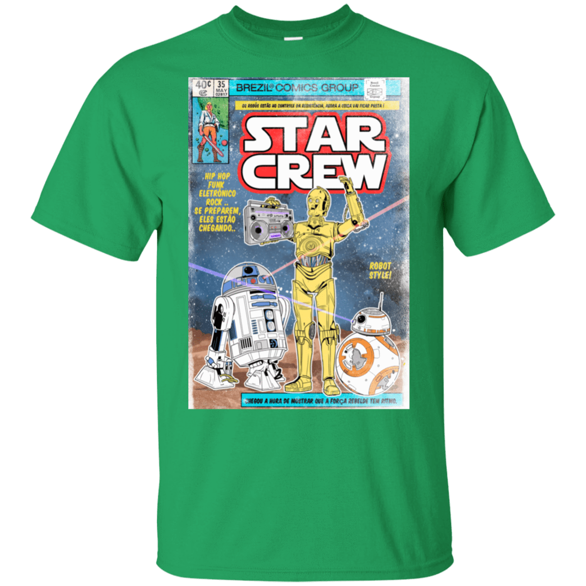 T-Shirts Irish Green / S Star Crew T-Shirt