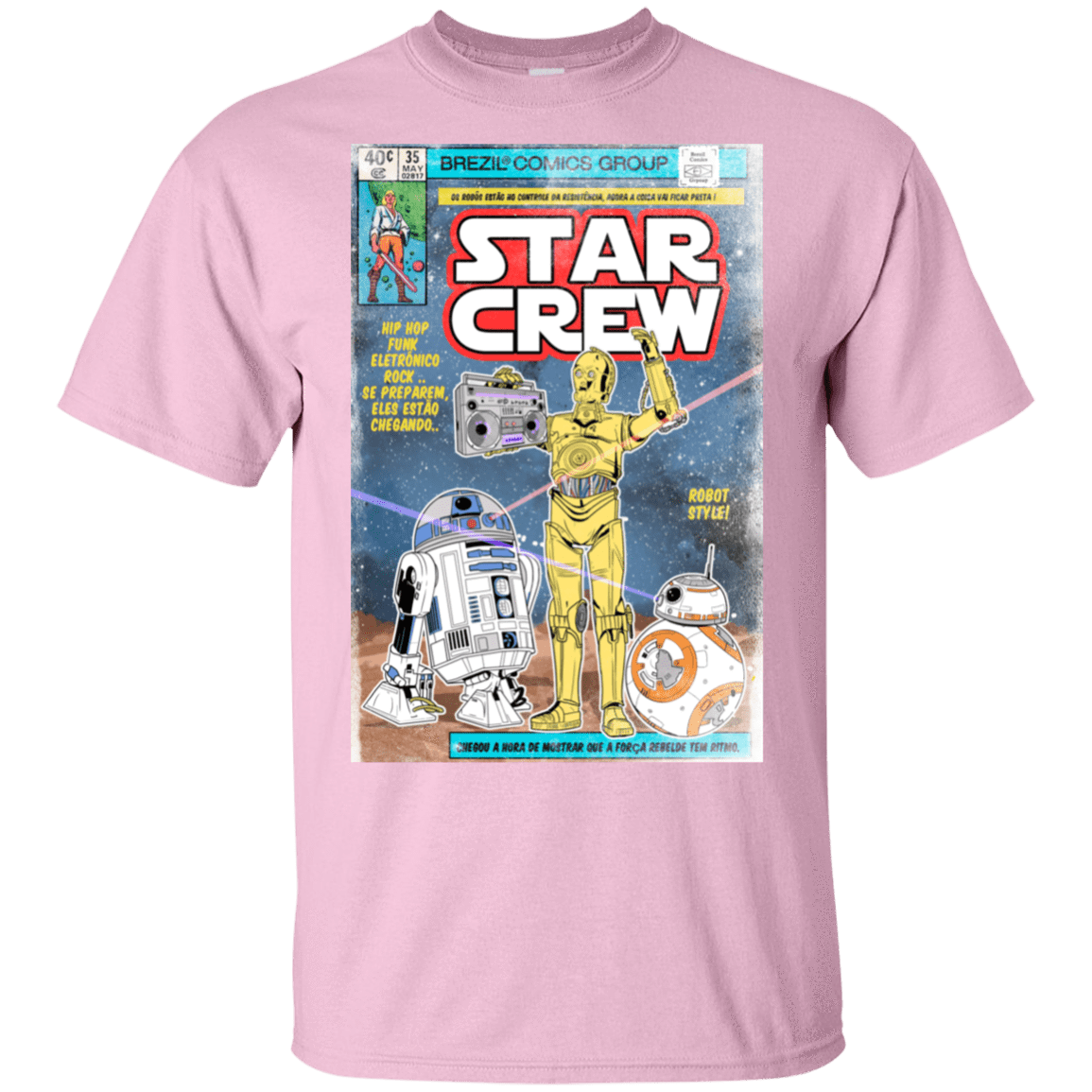 T-Shirts Light Pink / S Star Crew T-Shirt