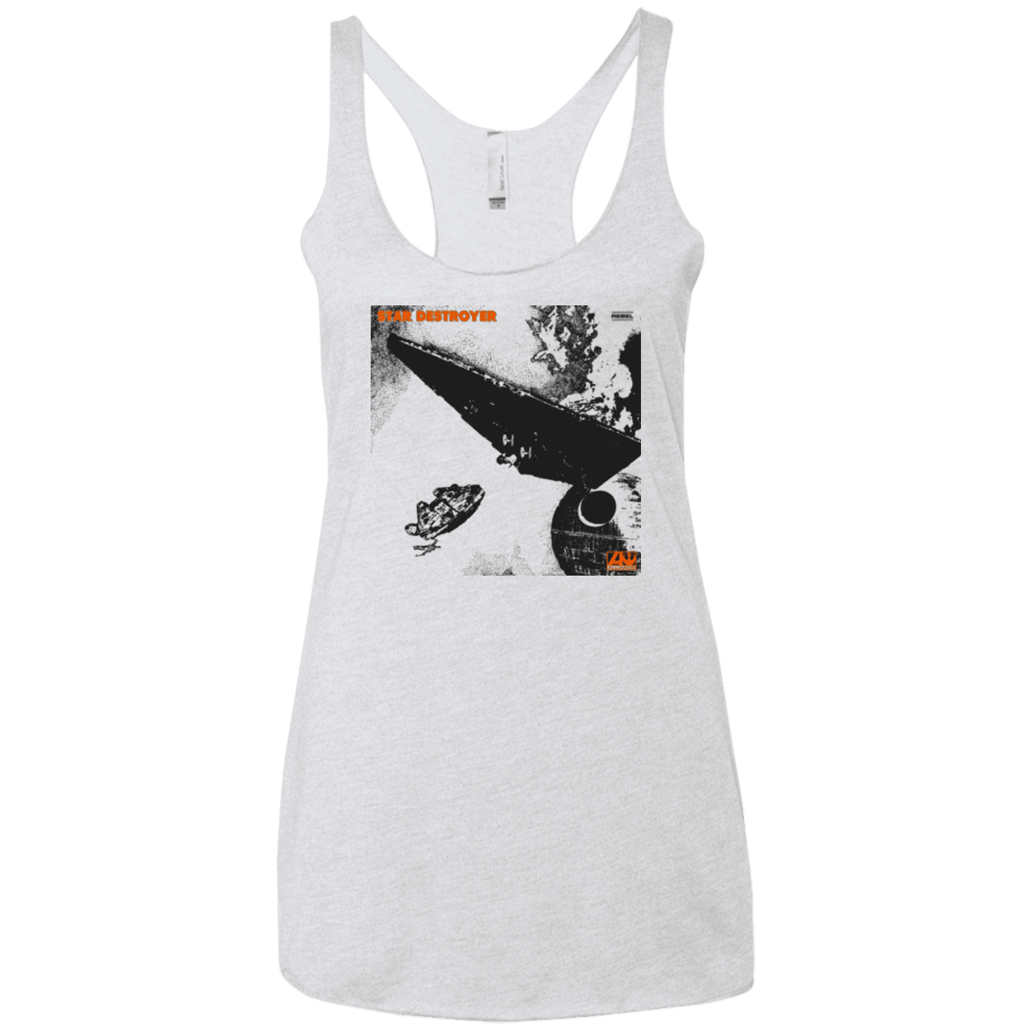 T-Shirts Heather White / X-Small Star Destroyer Women's Triblend Racerback Tank