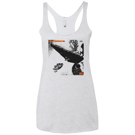 T-Shirts Heather White / X-Small Star Destroyer Women's Triblend Racerback Tank