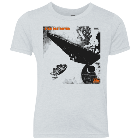 T-Shirts Heather White / YXS Star Destroyer Youth Triblend T-Shirt