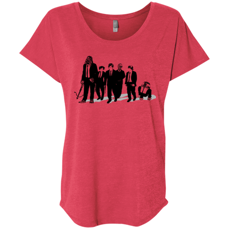 T-Shirts Vintage Red / X-Small Star Dogs Triblend Dolman Sleeve