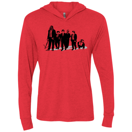 T-Shirts Vintage Red / X-Small Star Dogs Triblend Long Sleeve Hoodie Tee