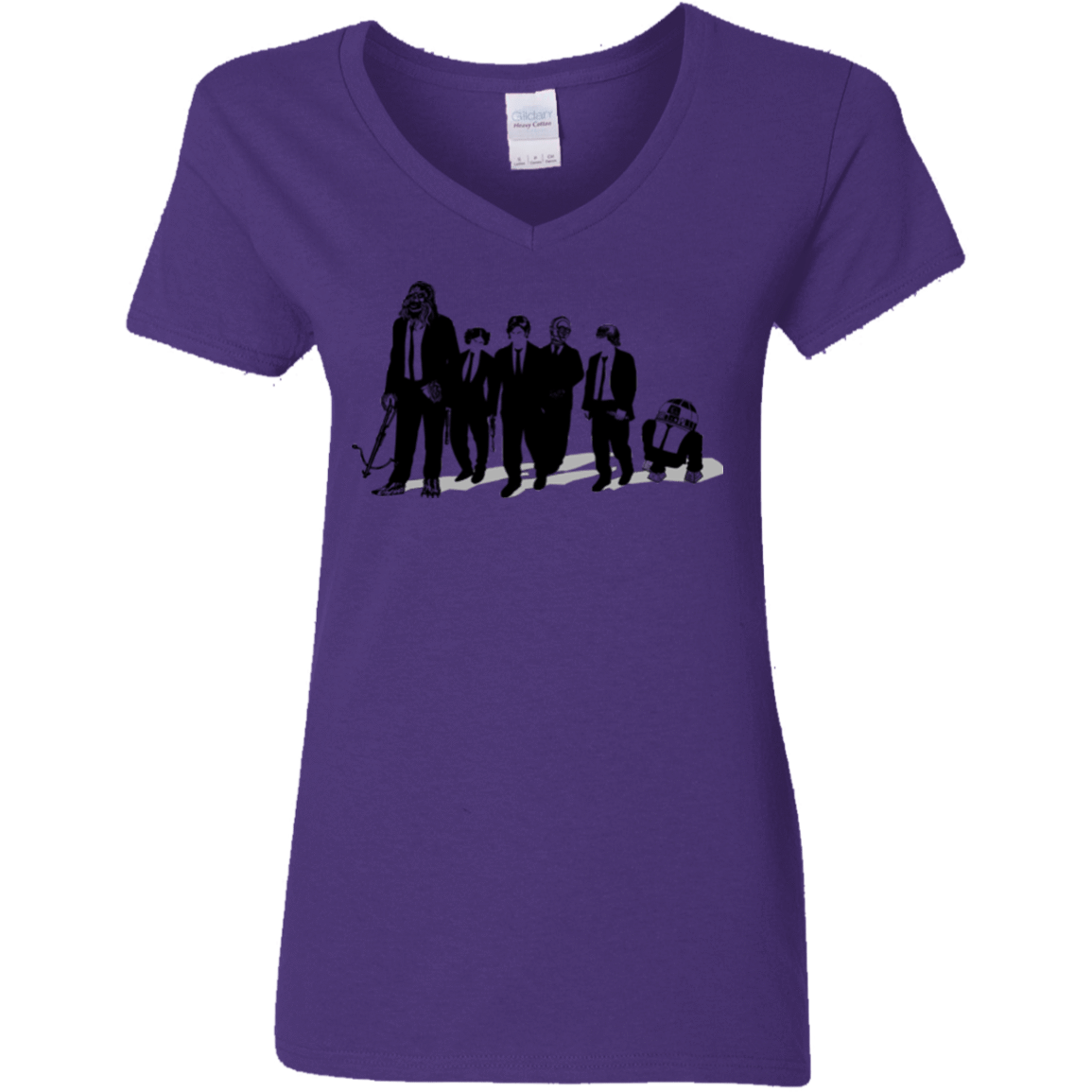 T-Shirts Purple / S Star Dogs Women's V-Neck T-Shirt