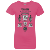 T-Shirts Hot Pink / YXS Star Fox Vintage Girls Premium T-Shirt