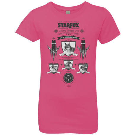 T-Shirts Hot Pink / YXS Star Fox Vintage Girls Premium T-Shirt
