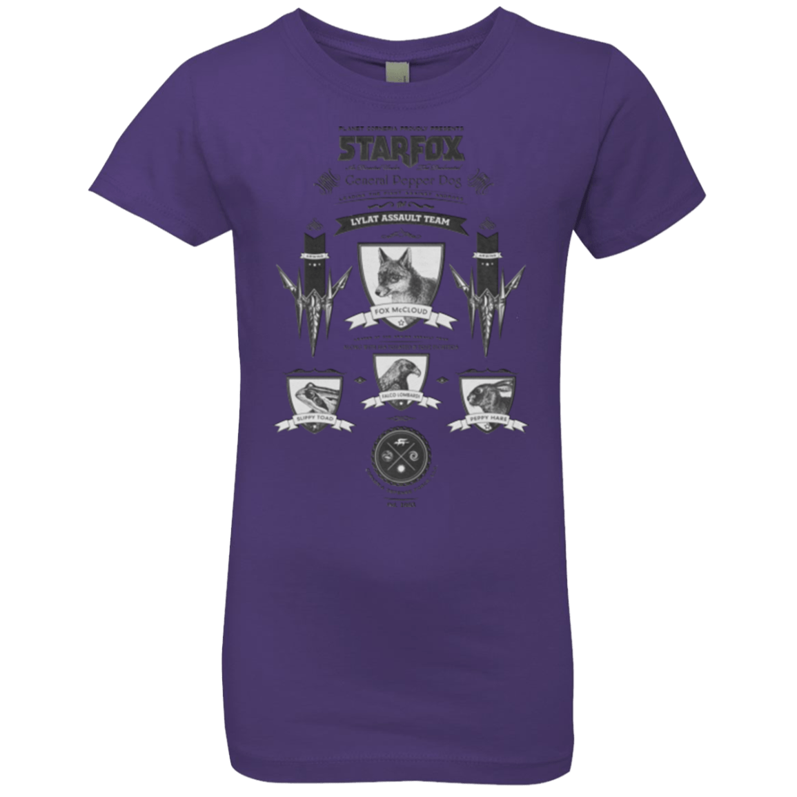 T-Shirts Purple Rush / YXS Star Fox Vintage Girls Premium T-Shirt