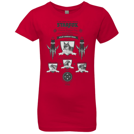 T-Shirts Red / YXS Star Fox Vintage Girls Premium T-Shirt