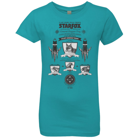 T-Shirts Tahiti Blue / YXS Star Fox Vintage Girls Premium T-Shirt