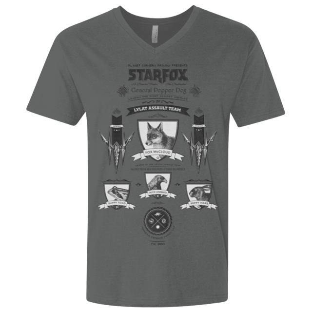 T-Shirts Heavy Metal / X-Small Star Fox Vintage Men's Premium V-Neck