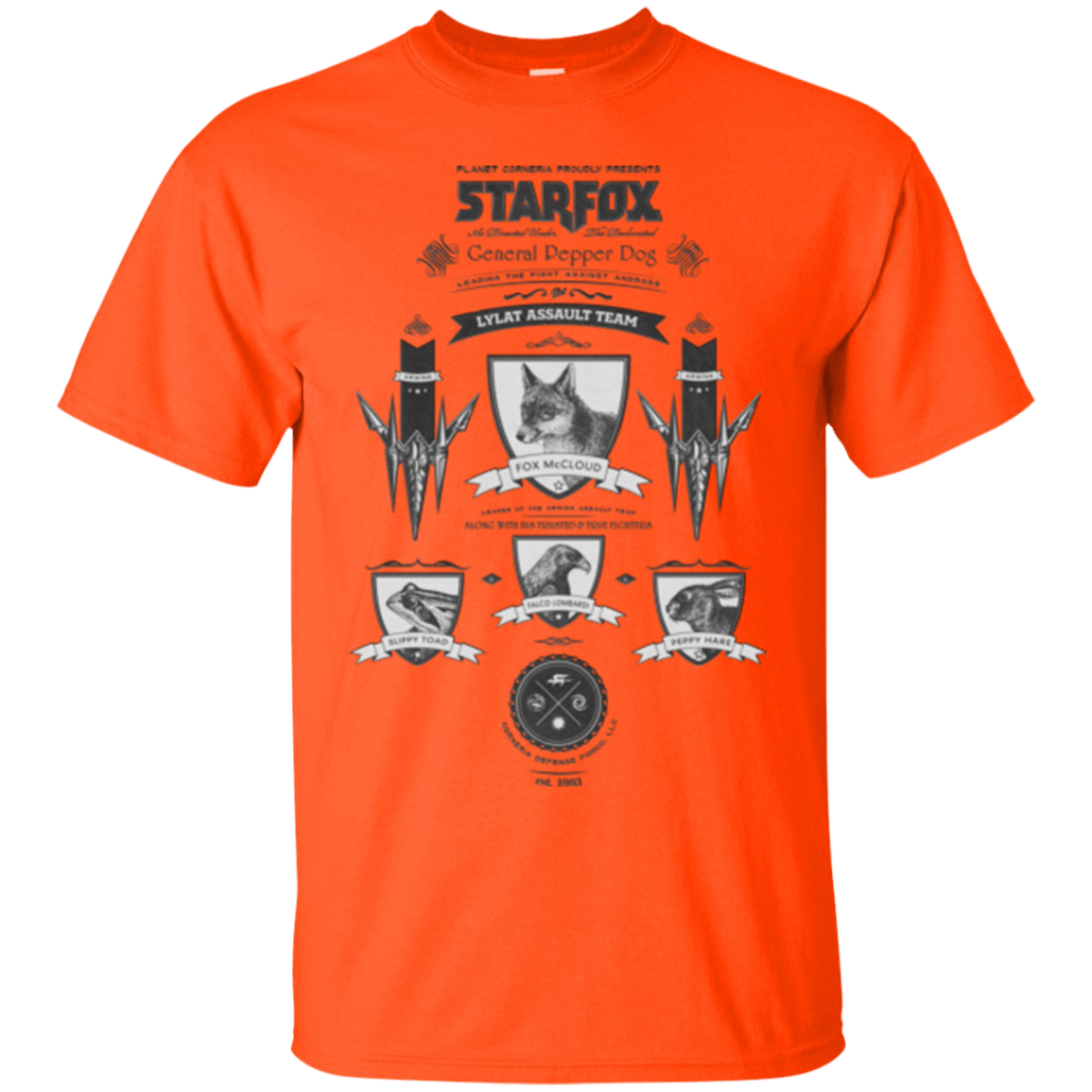 T-Shirts Orange / Small Star Fox Vintage T-Shirt