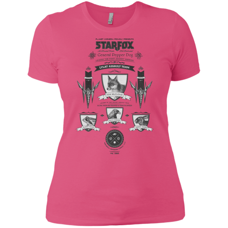 T-Shirts Hot Pink / X-Small Star Fox Vintage Women's Premium T-Shirt