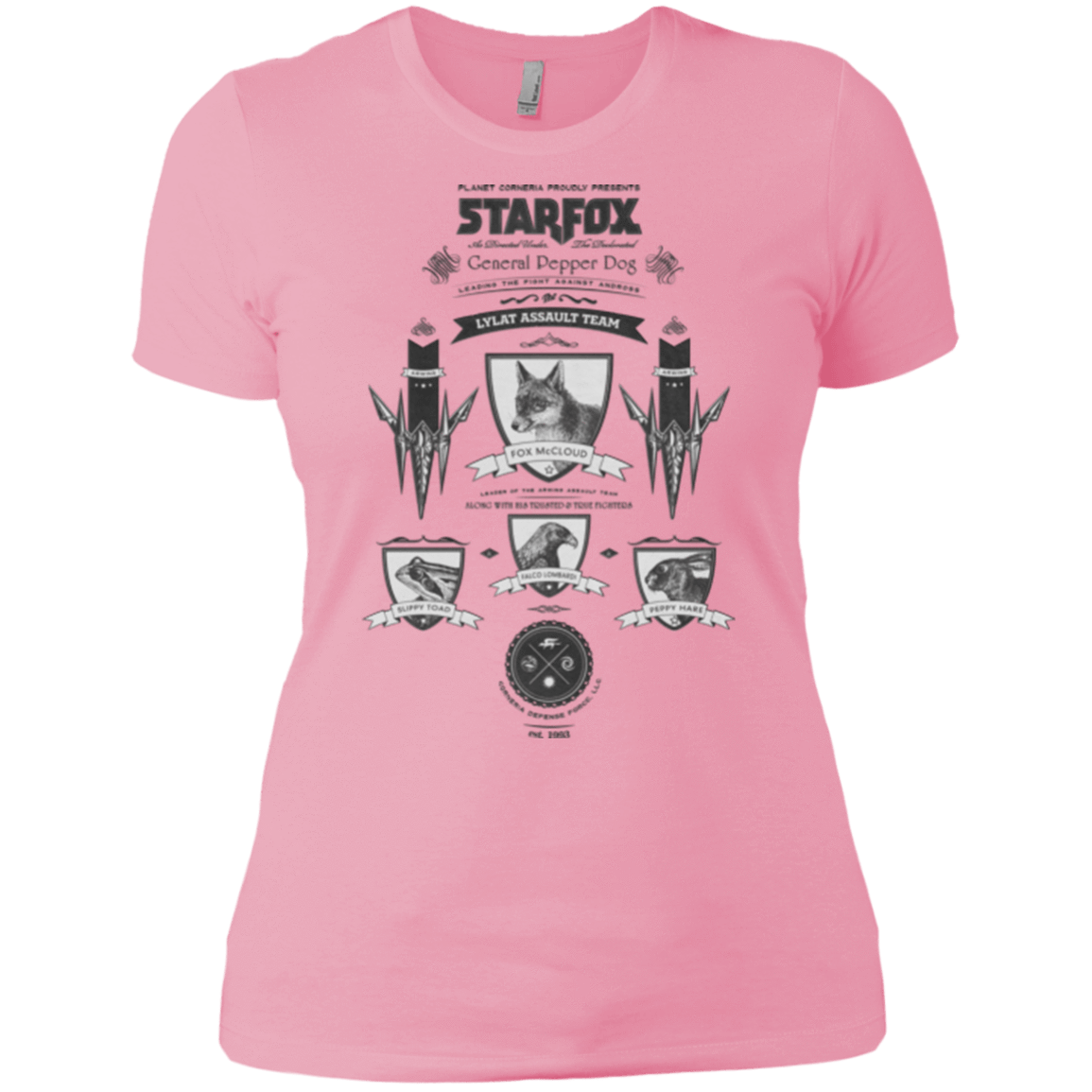 T-Shirts Light Pink / X-Small Star Fox Vintage Women's Premium T-Shirt