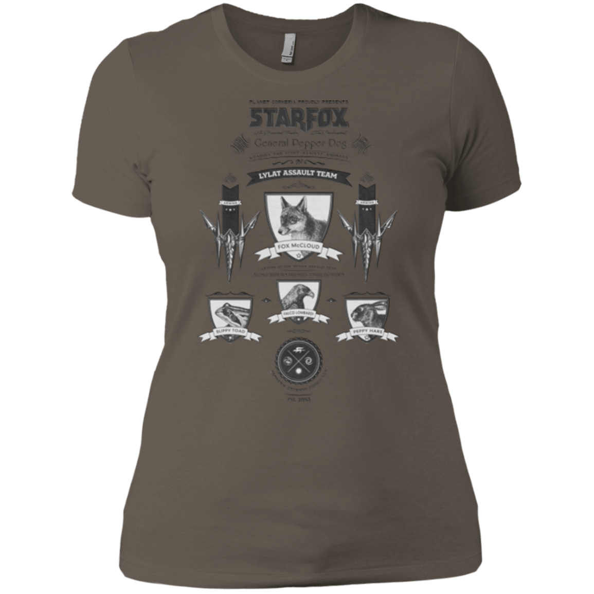 T-Shirts Warm Grey / X-Small Star Fox Vintage Women's Premium T-Shirt