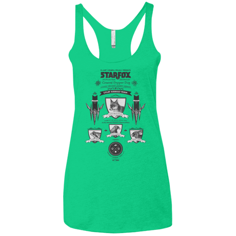 T-Shirts Envy / X-Small Star Fox Vintage Women's Triblend Racerback Tank
