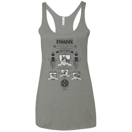 T-Shirts Venetian Grey / X-Small Star Fox Vintage Women's Triblend Racerback Tank