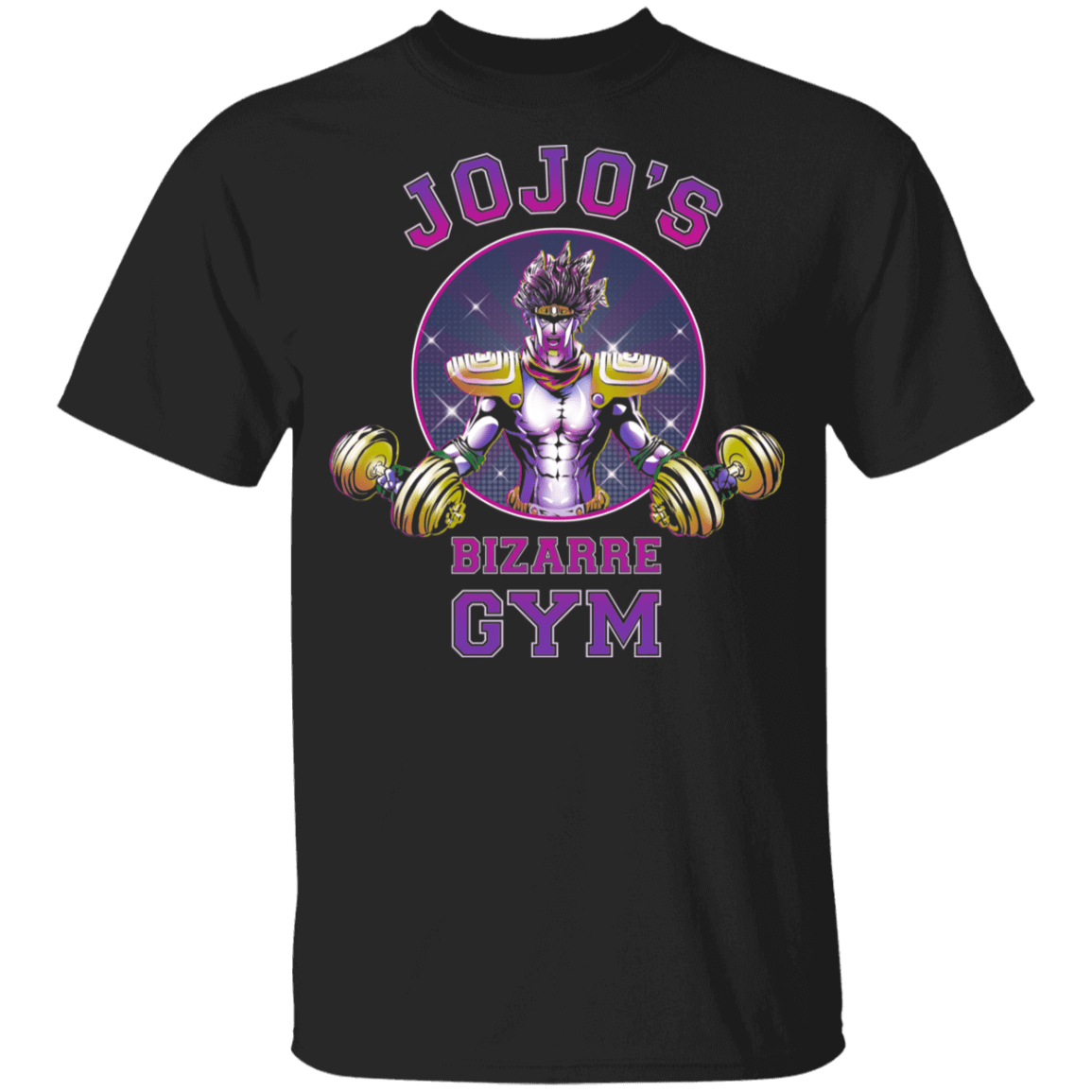 T-Shirts Black / YXS Star Platinum Bizarre Gym Youth T-Shirt