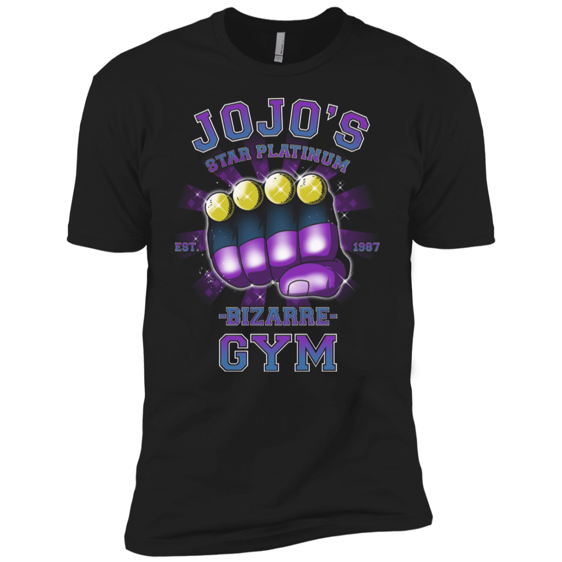 T-Shirts Black / YXS Star Platinum Gym Boys Premium T-Shirt