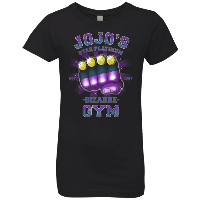 T-Shirts Black / YXS Star Platinum Gym Girls Premium T-Shirt