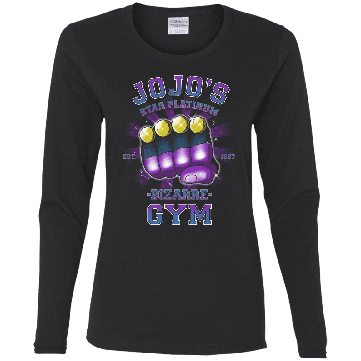 T-Shirts Black / S Star Platinum Gym Women's Long Sleeve T-Shirt