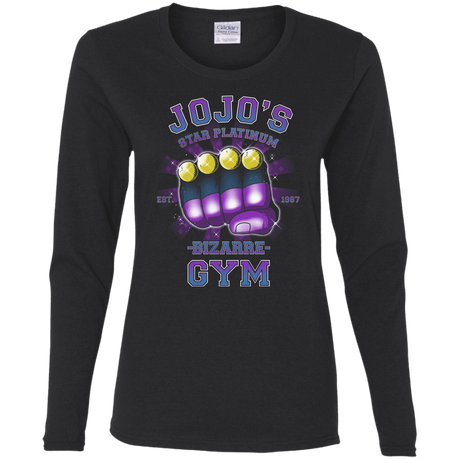 T-Shirts Black / S Star Platinum Gym Women's Long Sleeve T-Shirt