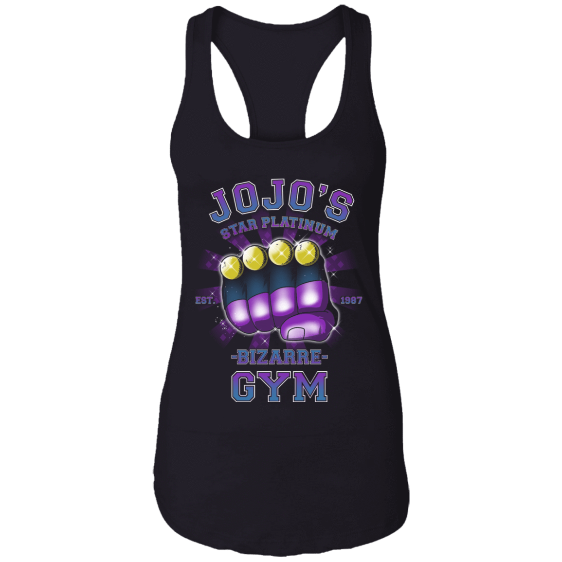 T-Shirts Black / X-Small Star Platinum Gym Women's Racerback Tank