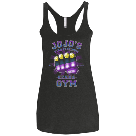 T-Shirts Vintage Black / X-Small Star Platinum Gym Women's Triblend Racerback Tank