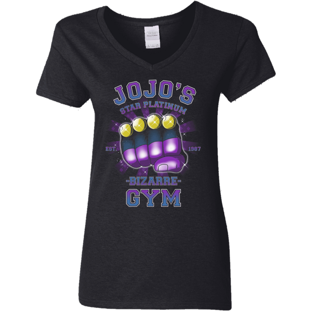 T-Shirts Black / S Star Platinum Gym Women's V-Neck T-Shirt