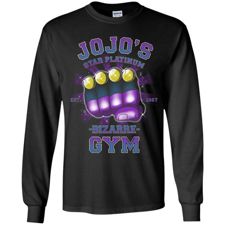 T-Shirts Black / YS Star Platinum Gym Youth Long Sleeve T-Shirt