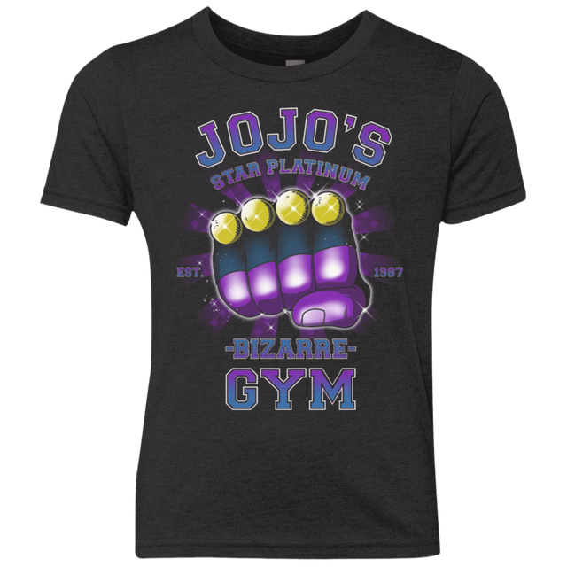 T-Shirts Vintage Black / YXS Star Platinum Gym Youth Triblend T-Shirt