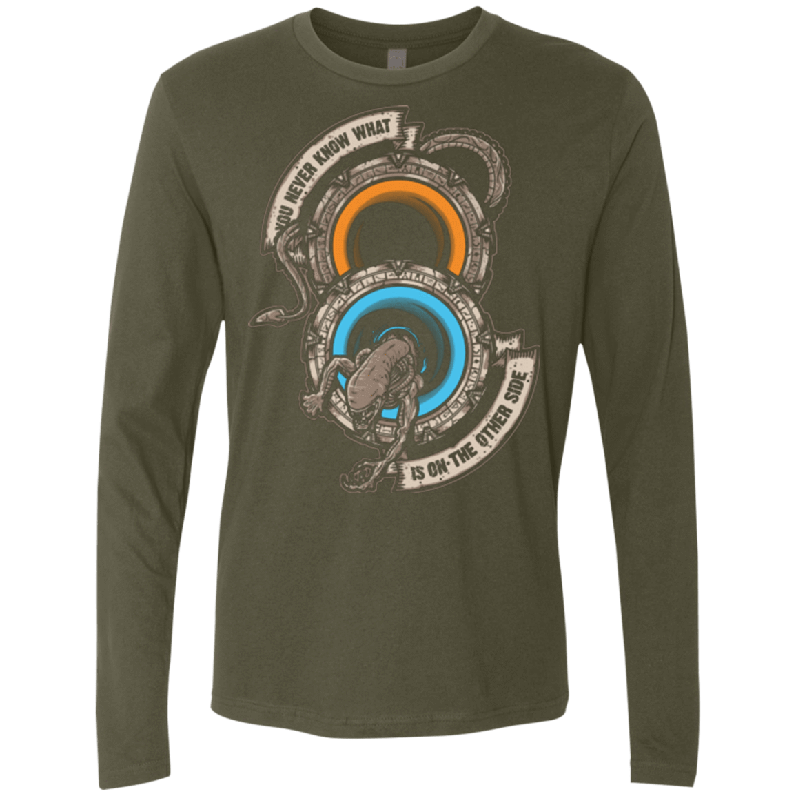T-Shirts Military Green / Small STAR PORTALS Men's Premium Long Sleeve