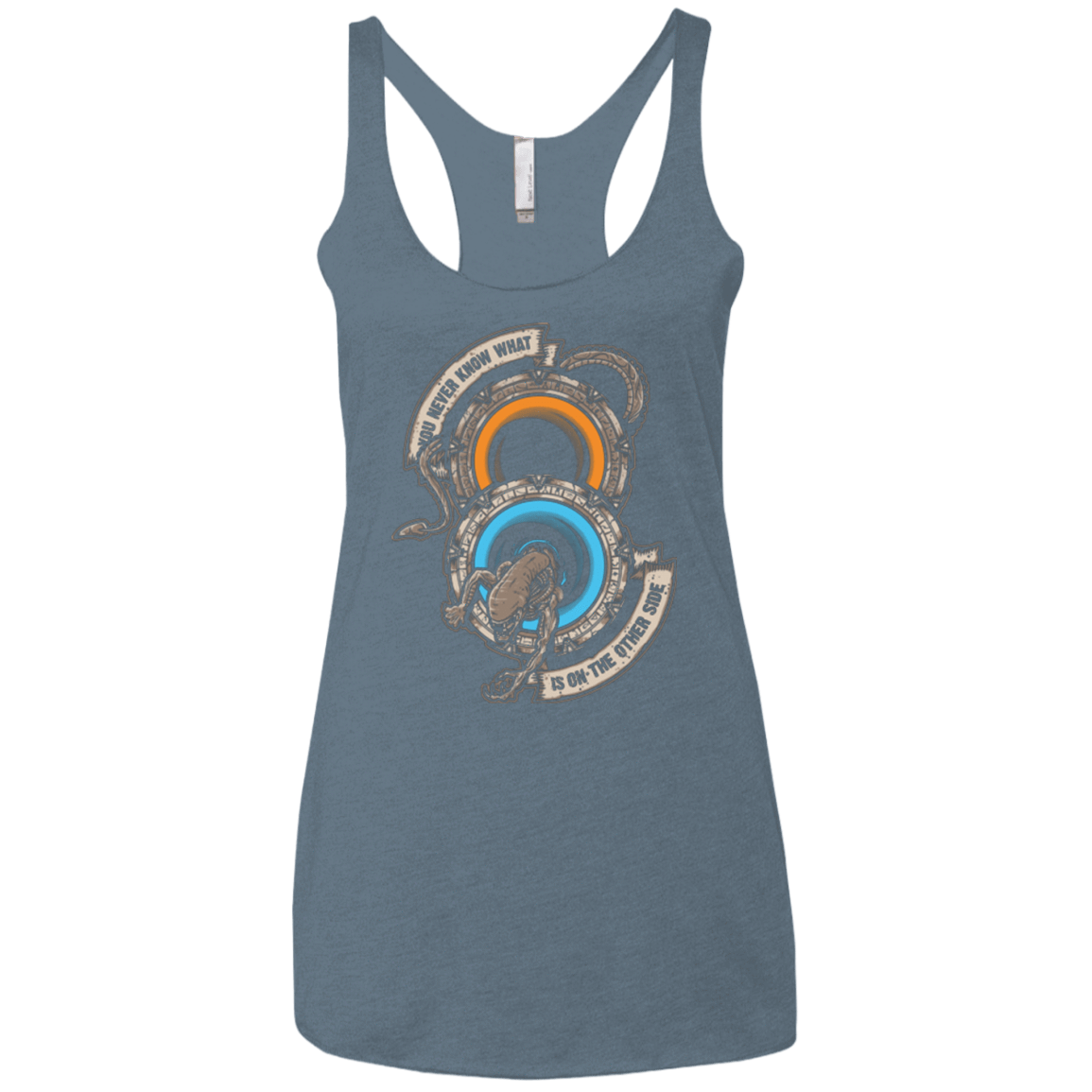 T-Shirts Indigo / X-Small STAR PORTALS Women's Triblend Racerback Tank