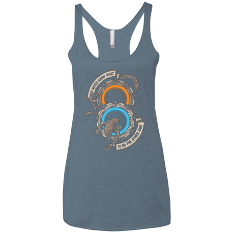 T-Shirts Indigo / X-Small STAR PORTALS Women's Triblend Racerback Tank
