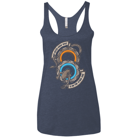 T-Shirts Vintage Navy / X-Small STAR PORTALS Women's Triblend Racerback Tank